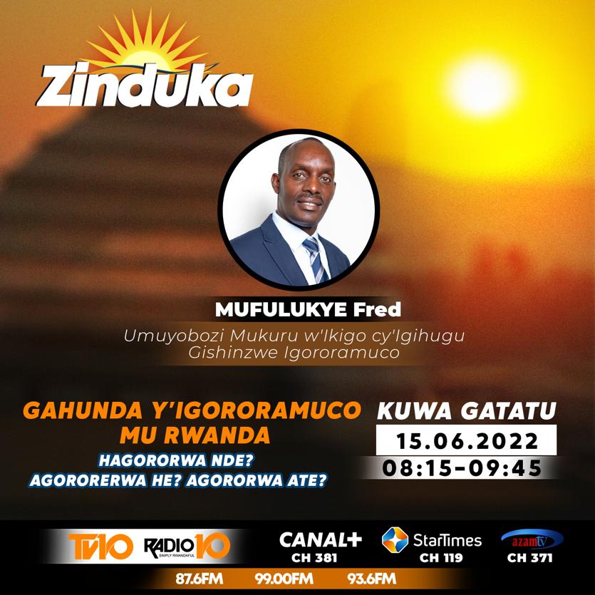 Aka kanya Umuyobozi Mukuru wa <a href="/nrs_rwanda/">NATIONAL REHABILITATION SERVICE</a> <a href="/Fredrwanda/">Fred Mufulukye</a>  ari gusobanura uko gahunda y'Igororamuco ikorwa, abajyanwa kugororwa, uko batoranywa (Screening), Ubumenyi bahabwa,.. Ni mu Kiganiro #ZINDUKA kuri Radio&amp;TV10, Gikurikire live 👇 youtu.be/rgzXGrGYVkg 
<a href="/Fredrwanda/">Fred Mufulukye</a>