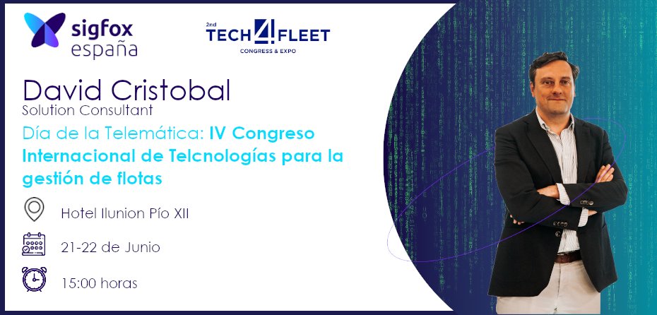 UnaBiz_ES's tweet image. 📆 El próximo 21 de Junio comienza el @tech4fleet  donde nuestro #Sigfoxer David Cristobal os contará lo que la tecnología #0G de #Sigfox puede aportar en el mundo de la #gestiondeflotas

Si quieres venir a vernos, contáctanos! 👉 bit.ly/3AcYb85
