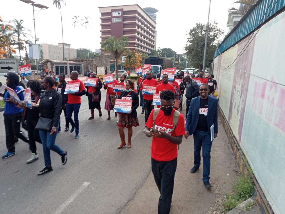 We are on! Join us as we march peacefully to submit the signed petition to the <a href="/ODPP_KE/">Office of The Director Of Public Prosecutions</a> to expedite the prosecution of the alleged perpetrators who flouted procurement laws and at KEMSA during the procurement of COVID-19 equipment. 
#CovidMillionaires #StopHealthCorruption