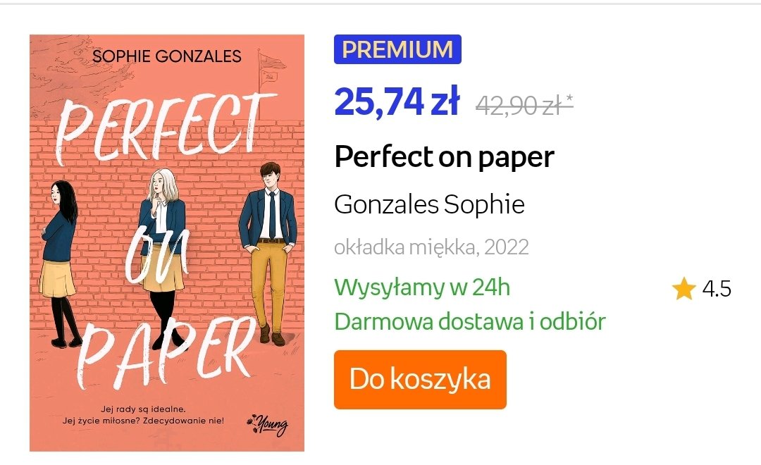blackdaisy97's tweet photo. "Perfect on paper" w super cenie dla użytkowników Empik Premium 🫶
#perfectonpaper
#wydawnictwoyoung
#twitteroweksiążkary https://t.co/HypYh801uA