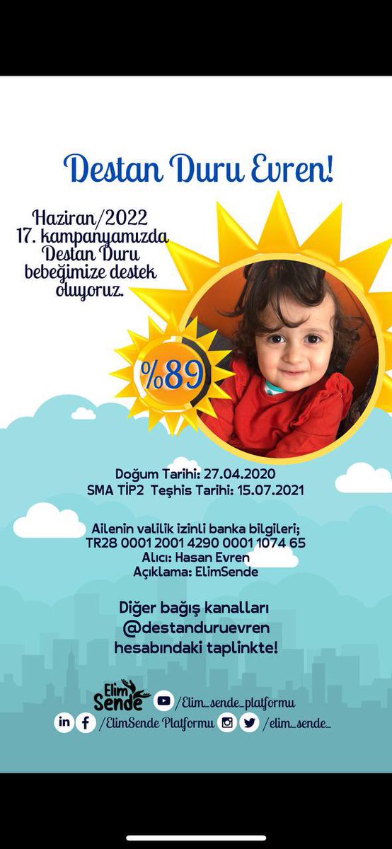 ElimSendePrima's tweet photo. 17. Kampanyamizda tekrar beraberiz!

Sende gel Destan Duru’ya umut ol. Bir tek sen eksiksin! Ekiplere katilmak icin postlarin altina ben de varim yazabilirsin… https://t.co/rCvOFW6fHp