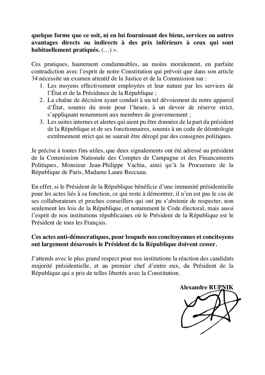 AlexRupnik's tweet photo. Je souhaite interpeller la majorité présidentielle sur le détournement des moyens de l’Etat à des fins électorales. #legislatives2022 https://t.co/WwCmMhwQE4