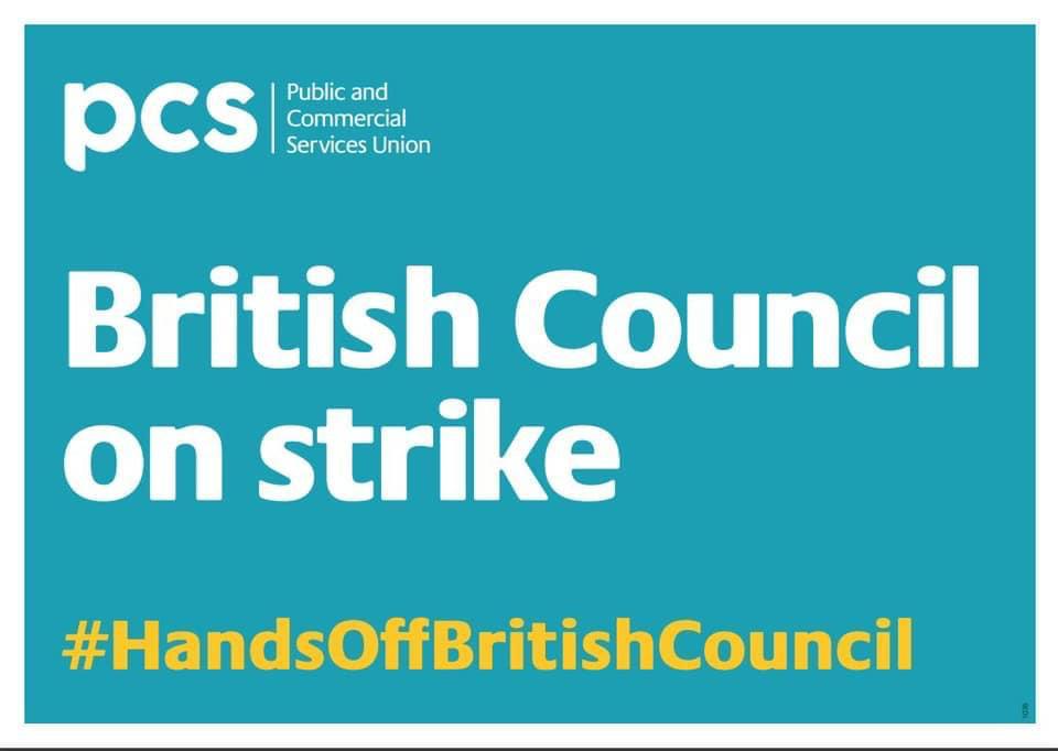Solidarity to members at the British Council on strike this week. #SaveBritishCouncil #HandsOffBritishCouncil <a href="/BritishCouncil/">British Council</a> must now stop their disgraceful actions and act to resolve the dispute.