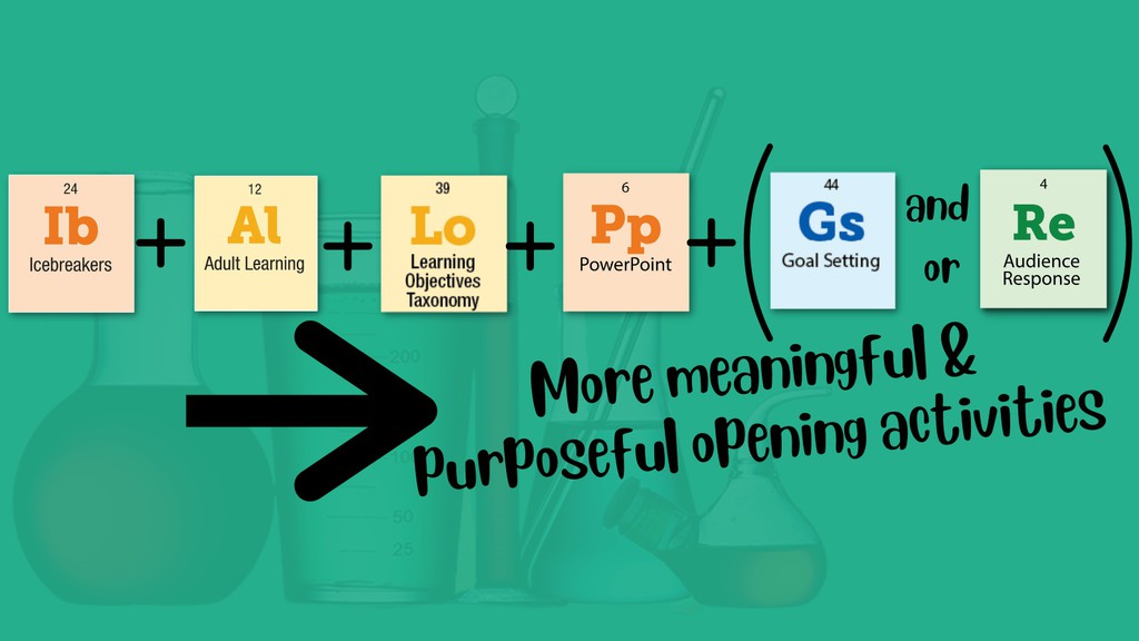 EnduranceLearn's tweet image. Adult learners prefer to be self-directed and often are hoping that your training program will help them solve a problem or can somehow be put to use immediately.

How do we make #icebreakers relevant?
▸ lttr.ai/xCT6
#51elementsoflearning
#trainingactivities