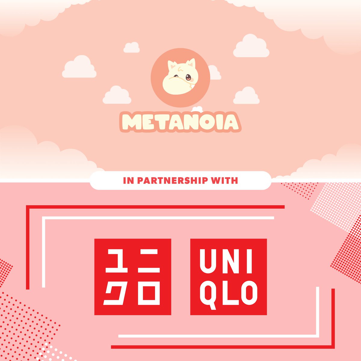 📣 Merchant Partnership Announcement : UNIQLO 📣

Another HUGE partnership!🥳

UNIQLO is a global brand with over 1000 stores around the world. 

Join our amazing community! 👇🏽
discord.gg/metanoiacountry

#metanoiacountry #nft #nftcommunity #nftproject #Uniqlo #Partnership #retail