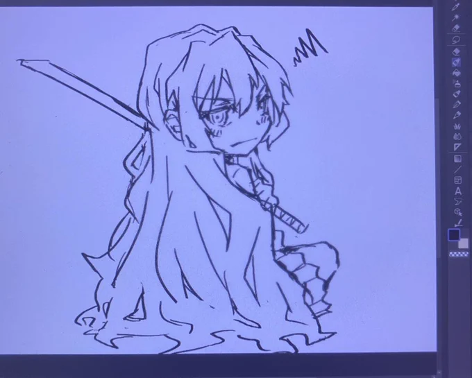 久々にとらドラ見返してる落書き 