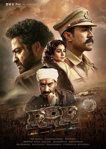 chrisvisser's tweet photo. I’ve been home for like an hour, and I’m still reeling from #RRRMovie. It’s easily one of the best cinematic experiences I’ve ever had. It’s on Netflix, but do yourself a favor and see this in a theater if you can. https://t.co/PNyLEKRcfl