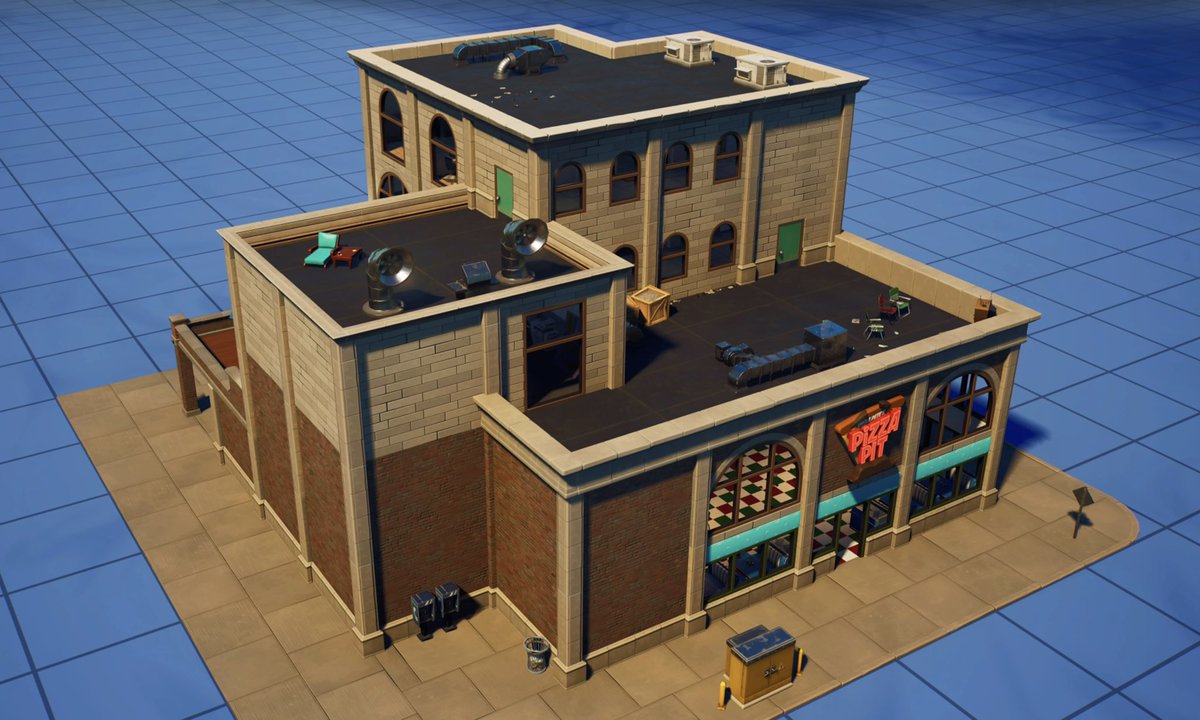 recturyon's tweet photo. THE BLOCK 2.0 Submission 🛠
Welcome to Pizza Pit Restaurant & Drive ! 🍕
Take a seat inside or on the terrace… or take away with the counter overlooking the street ! 🏃♂️
…some pictures from the outside📸
#Fortnite #FortniteCreative #TheBlock2 #CreatedinFortnite https://t.co/yNquEHSO8D
