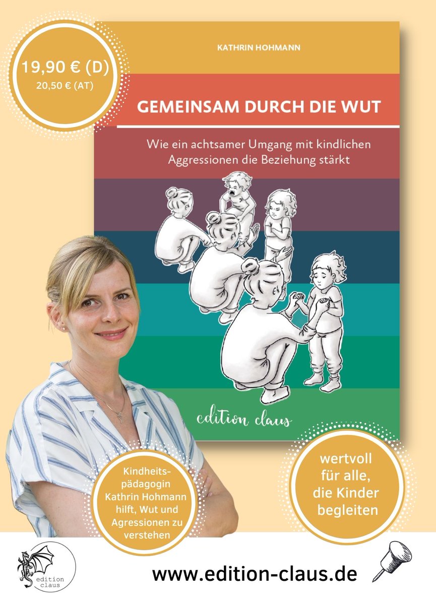 ClausVerlag's tweet photo. Wie gehen #Eltern am besten mit dem #Wutanfall des #Kind|es um? Eine Antwort gibt @KathrinHohmann in unserem Buch #GemeinsamdurchdieWut. Das Buch richtet sich ebenso an Fachkräfte in der #Twitterkita und dem #twlz. #Leseprobe und Infos: https://t.co/MipMCICXCb (1/2) https://t.co/6WUIhq7dRP