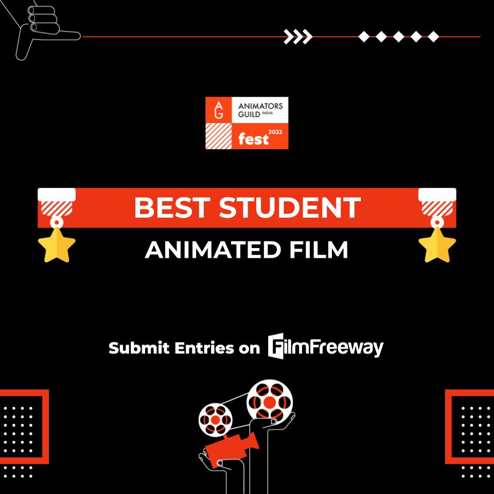 AGIfest22's tweet photo. ‼️ ATTENTION STUDENTS ‼️

Calling on all students and debutant filmmakers to submit their films for the International Animators Guild India Fest 2022.

Submit your entries now https://t.co/xpiB0gMYif

#AGIF2022 #animationfestival #animationmagazine #celebratinganimation #student https://t.co/XwAnWpY2Da