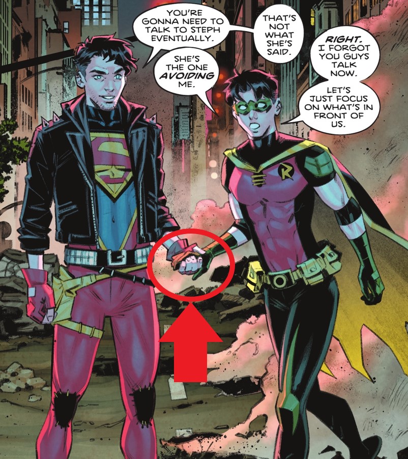 WhatthePop4's tweet image. @BelenOrtega_  so what the TIMCON baiting slashy heck is this? You knew exactly what you were doing drawing it like this 😅😅 #makeitreal #DCPride #TIMCON