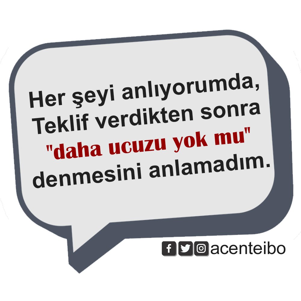 Herşeyi anlıyorumda, Teklif verdikten sonra ''daha ucuzu yok mu'' denmesini anlamadım.