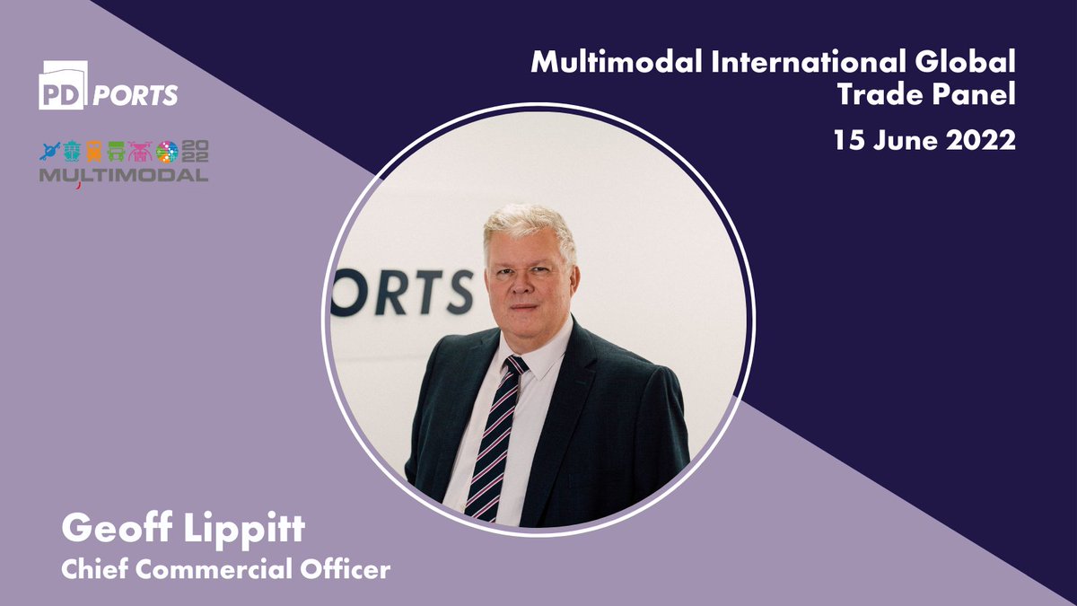 PDPorts's tweet photo. Today, our Chief Commercial Officer, Geoff Lippitt, will be a panellist on the International Global Trade panel at @multimodal, at 12:00. 

🌐 Follow the link more to register: https://t.co/WBskeJh5xY

#SpeakingEvents| #PortSupplyChain | #SupplyChain https://t.co/FNaLnvuXPO