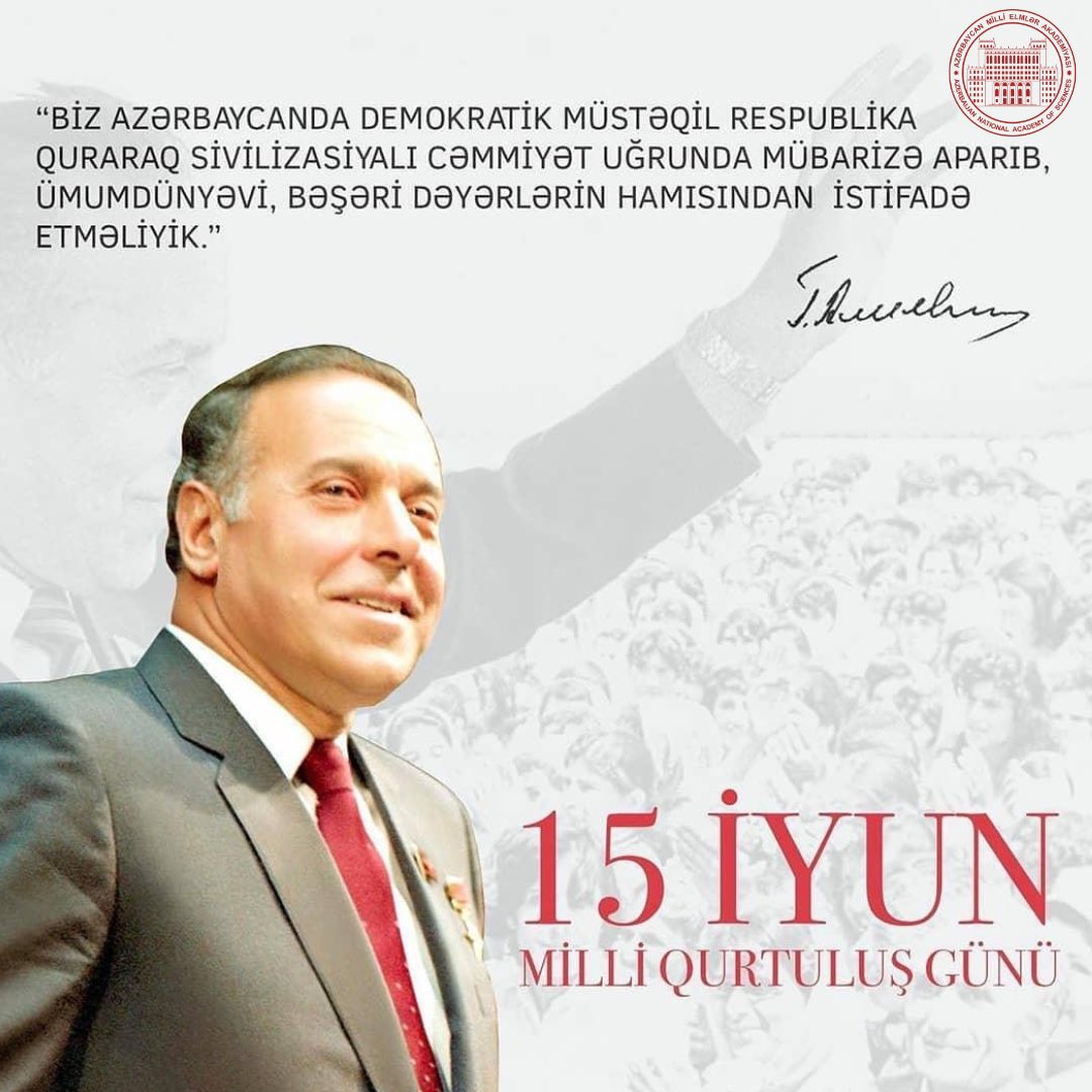 AMEA_scienceaz's tweet photo. Bu gün Milli Qurtuluş Günüdür🇦🇿

#15iyun #milliqurtuluşgünü https://t.co/yQw9cCkYNE