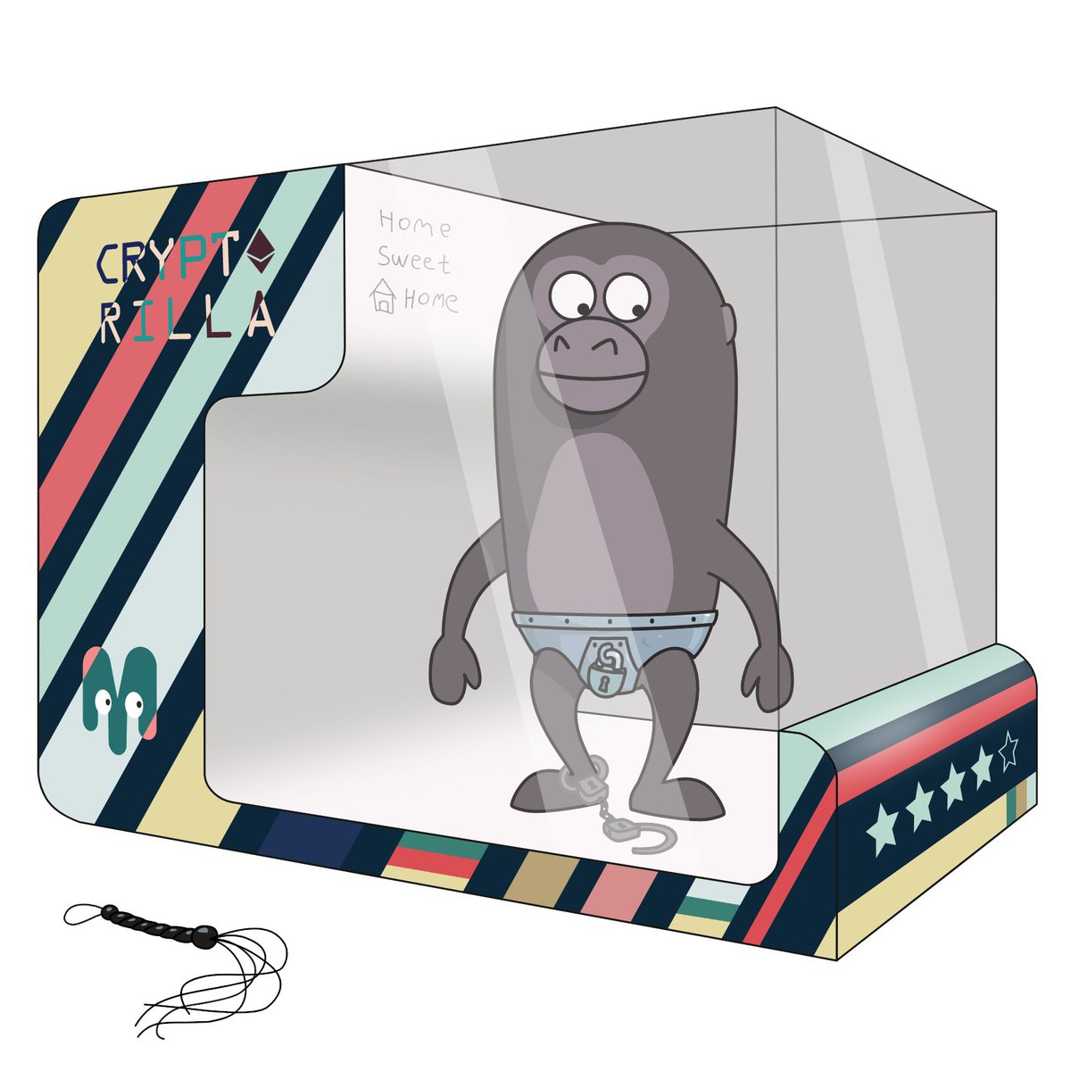 hornymals's tweet photo. It's REVEAL DAY at the @hornymals

Crypto might be down, but this means nothing for CRYPTORILLA - he is thinking long term...

Owning Hornymals give you access for @deedsoftheworld using the STARS on the boxes🤫

#NFTcommunitiy #nftreveal #nftpass https://t.co/Gb797Dx57T