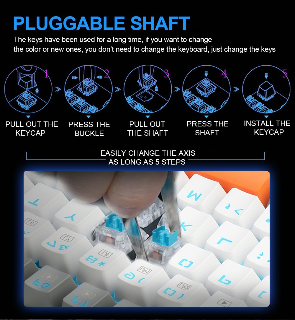 bzfuture_com's tweet image. Muti-Color Keycaps design, a work of art!
E-YOOSO K620 USB Mechanical Gaming Keyboard
Click to buy 👉bit.ly/3rZt4vn
Use discount code: BZMT

#bzfuture #bzfsetup #bzfuturecom #pcsetup #keyboards #gamingkeyboards #mechanicalkeyboard #Eyooso