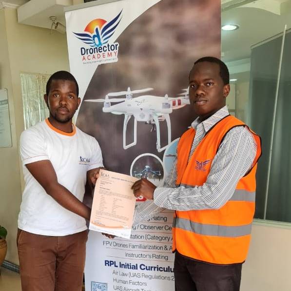 Congratulations to Peter Irungu for successfully completing his RPL Training and joining the ranks of professional UAV operators 👏🏾😊