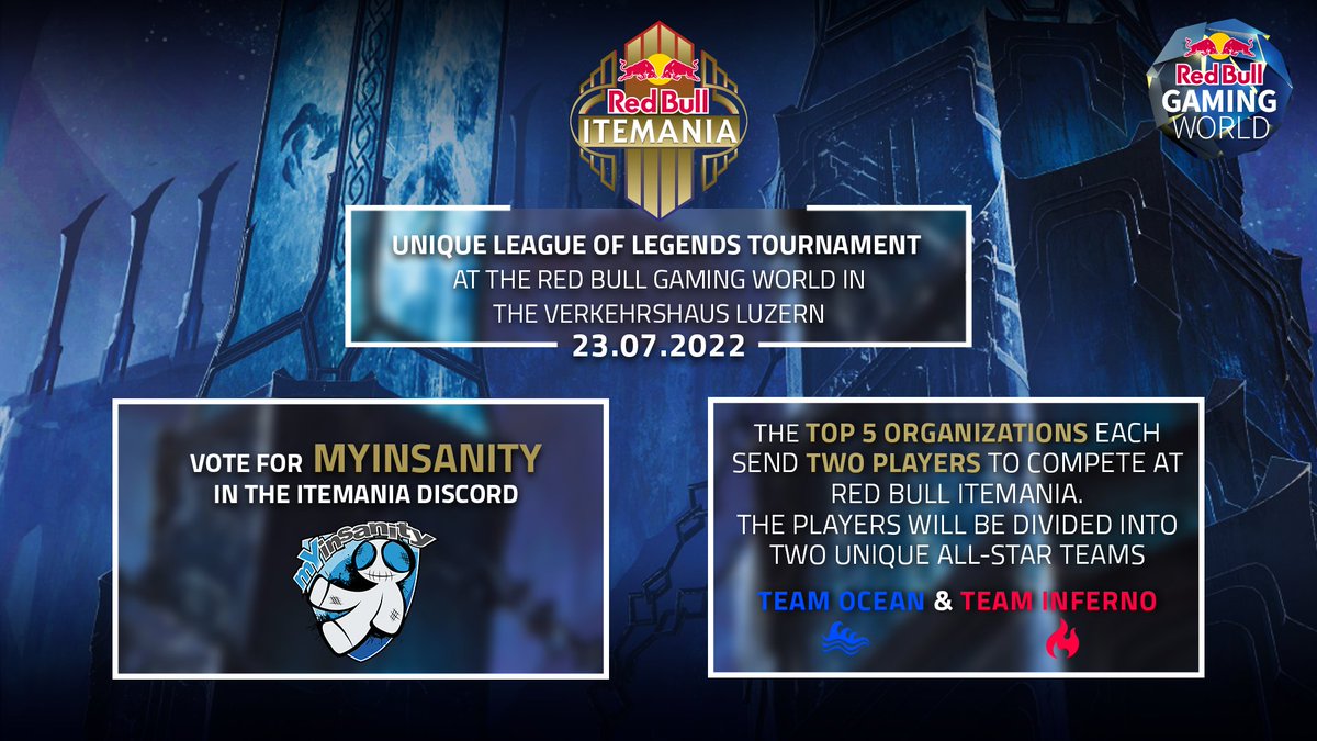mYinsanityCH's tweet photo. We thought that you all know for who to vote for for the #redbullitemania but there are some mislead persons around! 😱
So here we go: Vote for #mYinsanity in the Discord! 🗳
Join here ➡️ https://t.co/UrEal775KJ https://t.co/TuQY0llchn