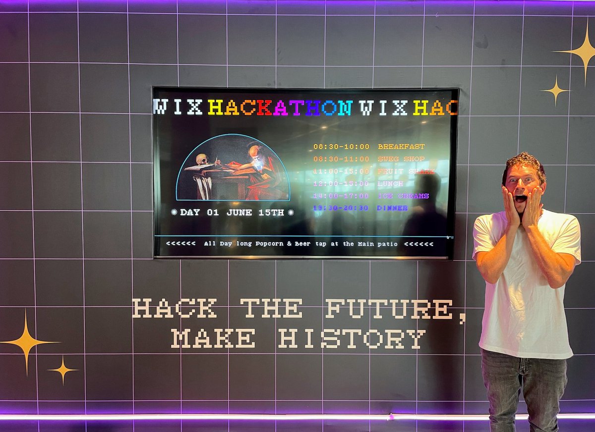 WixEng's tweet photo. Kicking off @Wix's Global #WixHackathon today - 5 full days, 230 teams with over 1,200 participants! Innovation, bold ideas, breaking the rules, making history, and loads of fun - here we go: https://t.co/tiMIub2lZ3