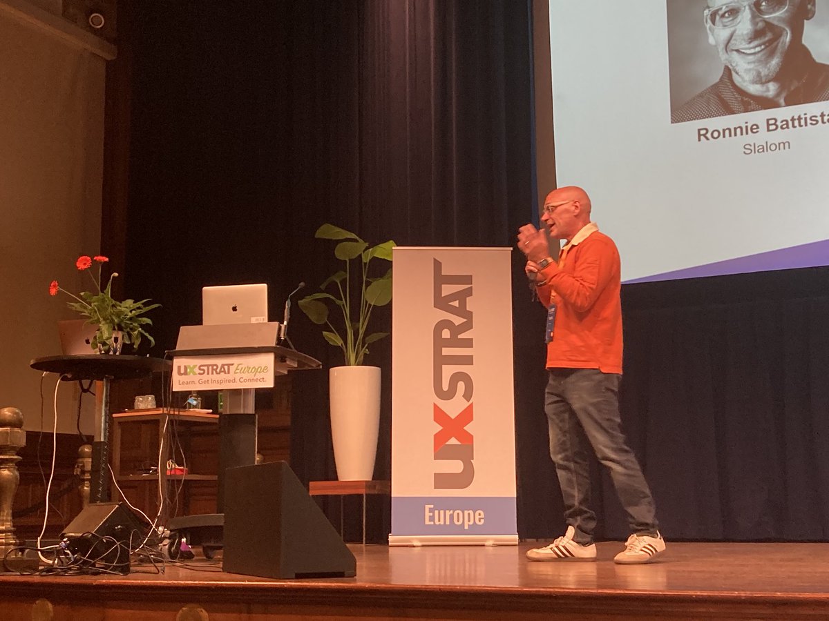 Day 2 starting at #uxstrat with… a call for a good home for a #geranium. Anyone in #amsterdam? 💐