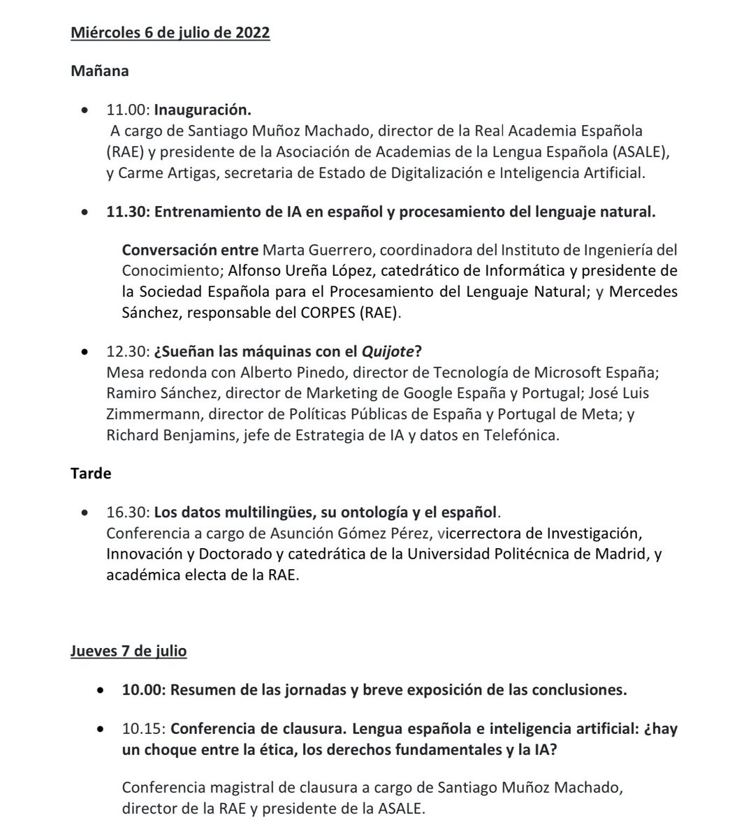 navarrotradmed's tweet photo. Curso de verano

     «Lengua española e inteligencia artificial»

Santander🇪🇸: @UIMP @RAEinforma, 6 y 7 de julio
Info: https://t.co/qy1CPY1rgO https://t.co/dMqGLVvfGW