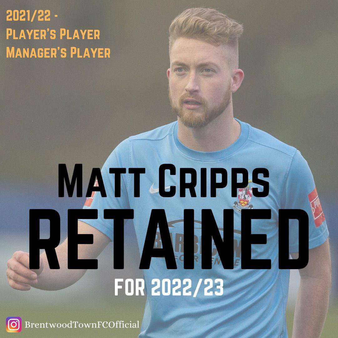 BrentwoodTownFC's tweet photo. Good morning 

If you are 'Hungary' for some good news this morning after the #ENGHUN horror show 🌄 ⬇️

Welcome back Crippo @mcripps93 

💙 https://t.co/Xbw4M75viN