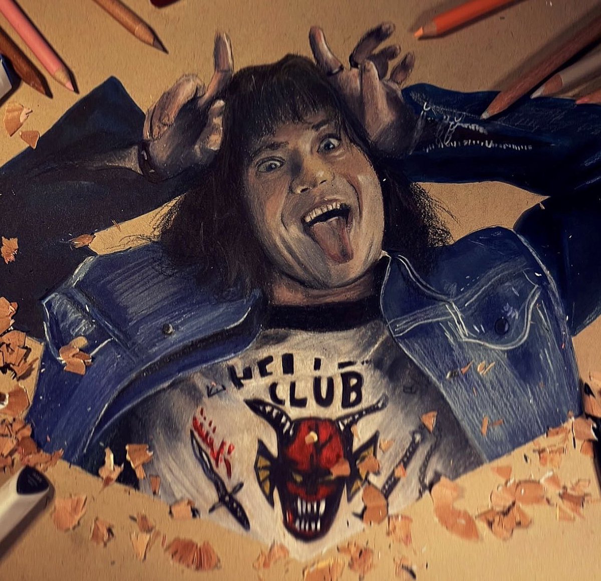 MannyRamirezArt's tweet photo. Eddie Munson 🎸🔥 #strangerthings #eddiemunsonfanart #EDDIEMUNSON #NetflixGeeked #netflix #art #drawing #artwork https://t.co/vHX09BhxoV