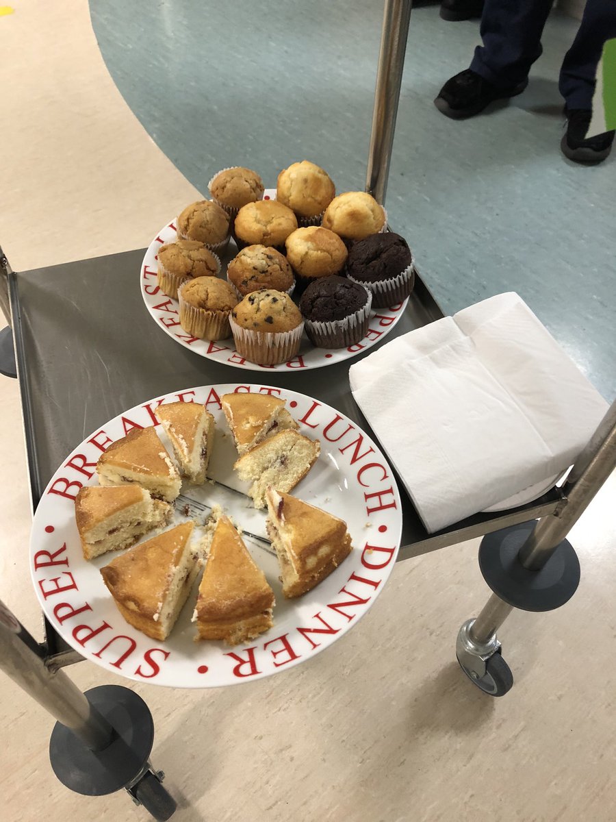 Celebrating National Alzheimer’s cup cake day on AFU !!! Patients loved a cake with their afternoon tea 🥳 patient consent gained for photograph !!!