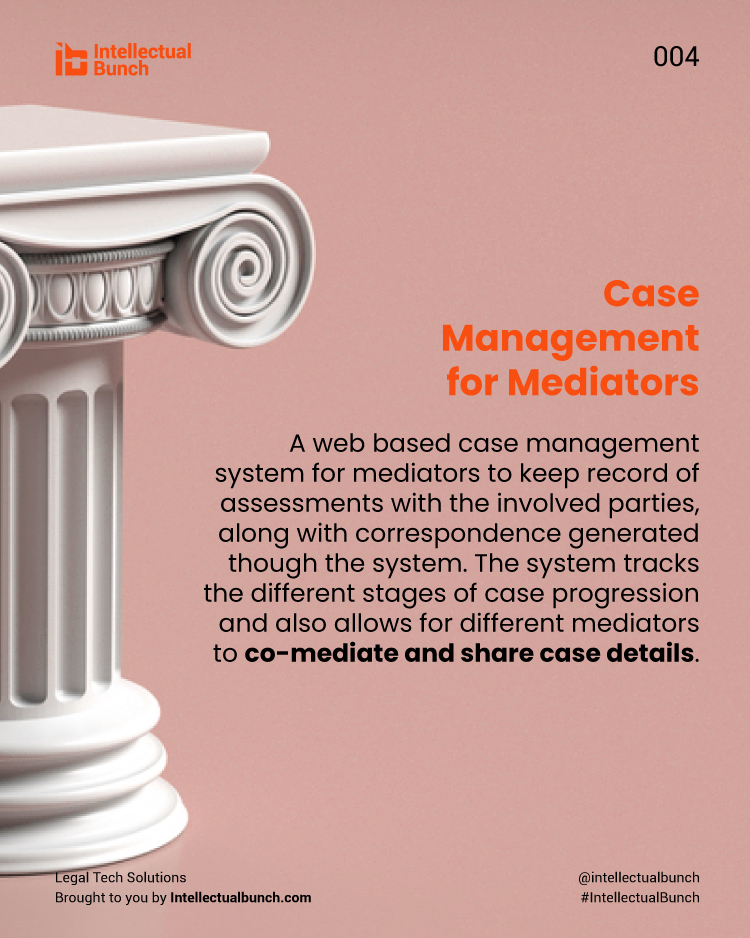 𝐒𝐨𝐥𝐮𝐭𝐢𝐨𝐧𝐬 𝐟𝐨𝐫 𝐬𝐨𝐥𝐢𝐜𝐢𝐭𝐨𝐫𝐬, 𝐦𝐞𝐝𝐢𝐚𝐭𝐨𝐫 𝐚𝐧𝐝 𝐥𝐞𝐠𝐚𝐥 𝐟𝐢𝐫𝐦𝐬.

𝐖𝐞𝐛𝐬𝐢𝐭𝐞: bit.ly/3l5eqz6

#solicitors #legalservices #casemanagement #legalcasemanagement #software #intellectualbunch