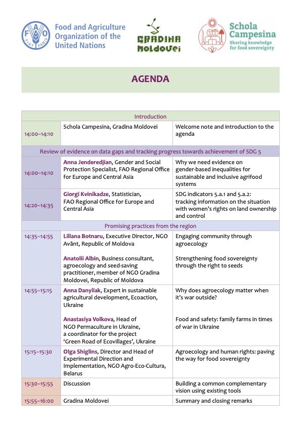 AnyaCoutinho's tweet photo. 📢Webinar "Seeds and Knowledge: Agroecology to strengthen the autonomy of rural women (experience from Eastern Europe)" this Friday, June 17, 2:00 pm - 4:00 pm (EEST)🇦🇩 🇺🇦🇧🇾  
👉🏻Zoom Link to participate https://t.co/0H7KamrYh1
#food #nutrition #community #ruralwomen #agroecology https://t.co/rJvHdEJrcF