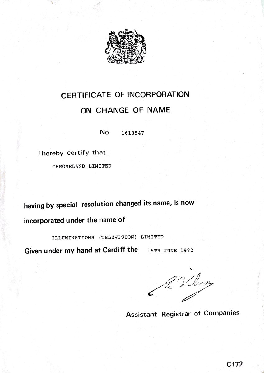 Illuminations's tweet photo. Happy Ruby Anniversary to us!

Forty years ago today co-founders Geoff Dunlop + John Wyver bought the defunct Chromeland and changed its name to Illuminations (Television) Ltd.

We've been making distinctive media about contemporary culture ever since.

https://t.co/XBCz4dsdB3 https://t.co/pHQDHFcRN4