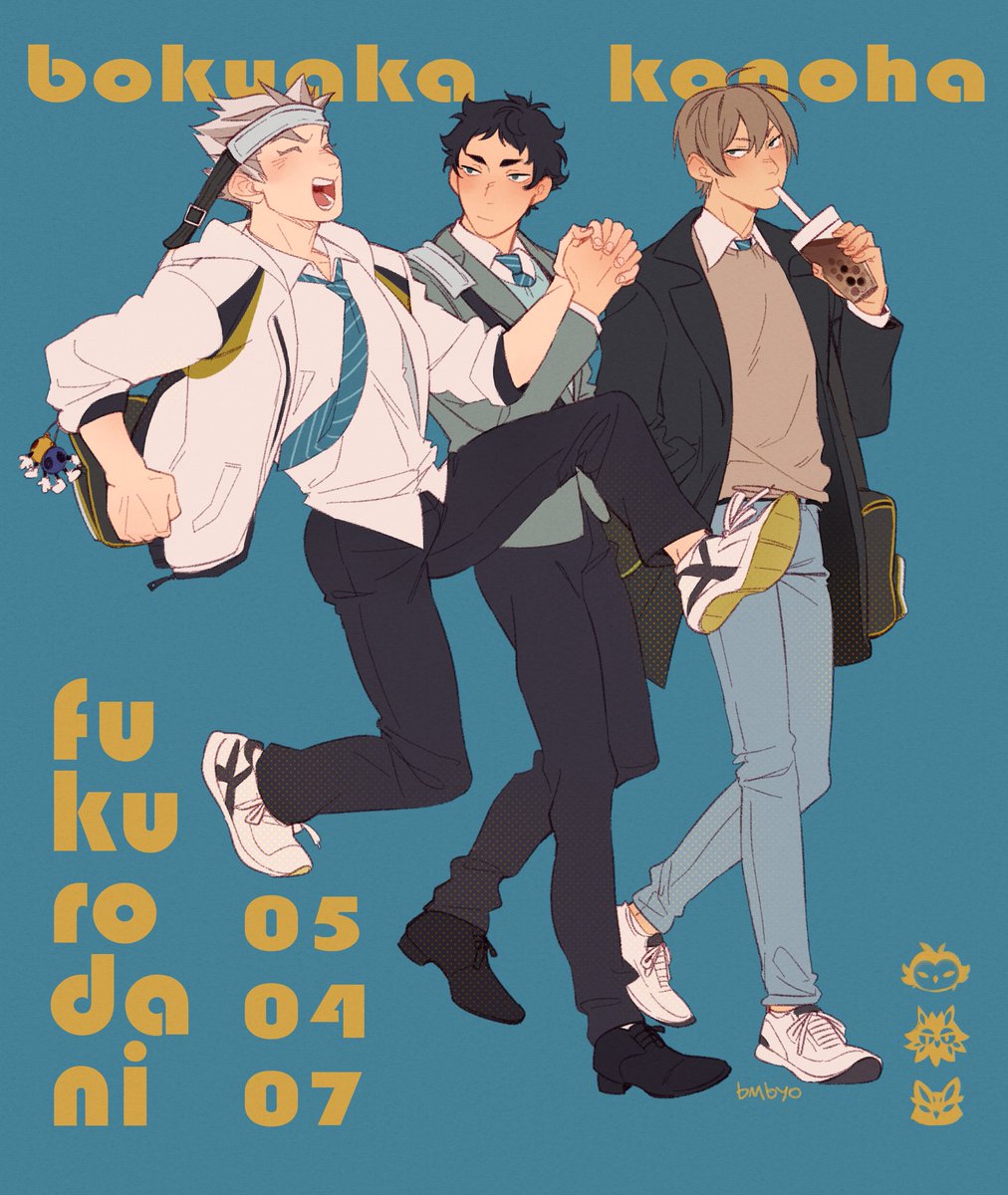 #haikyuu #bokuaka (and konoha)

Walking after school🚶‍♂️