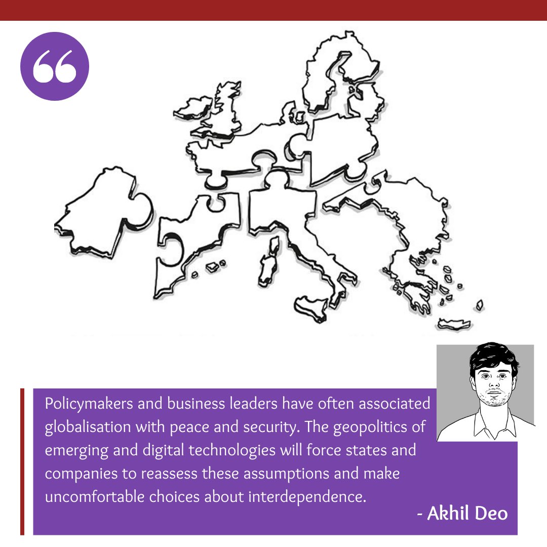 Akhil Deo (<a href="/akhildeo94/">Akhil Deo</a>) writes about the notion of Tech Sovereignty in an incisive piece that lays bare the intricacies of conflict, technology and globalization. 

Read more on our website. 

#peace #conflict #technology #ukrainerussia