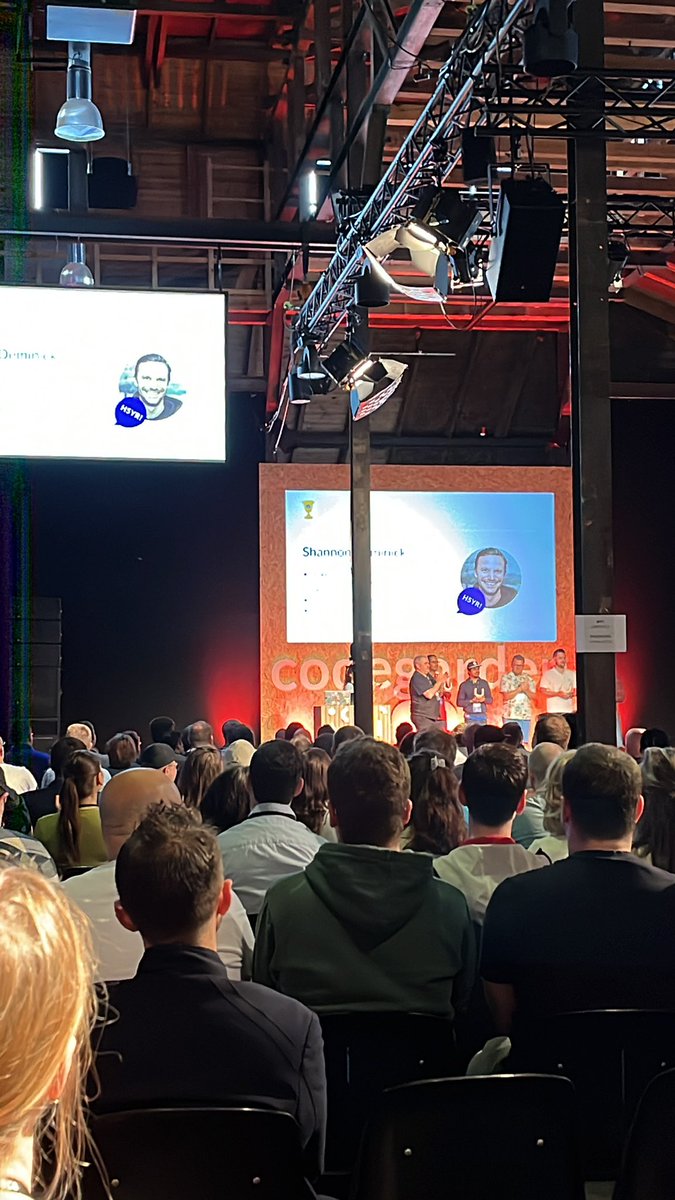 Awesome morning <a href="/codegarden/">Umbraco Codegarden</a>😀😀💙🦄