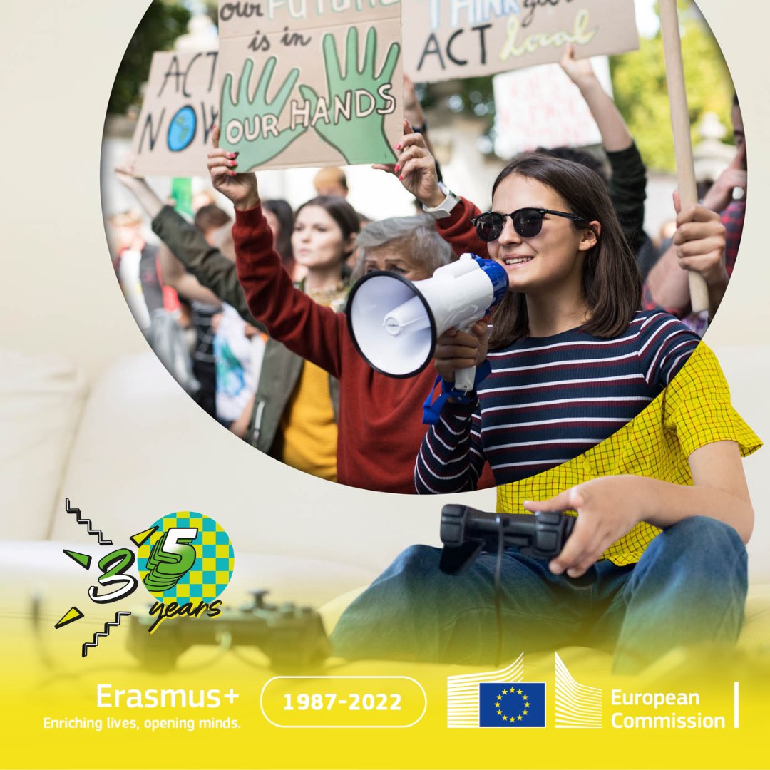 For 35 years, #ErasmusPlus has been: 
🔹 promoting EU values 
🔹 providing learning opportunities abroad 
🔹 encouraging sustainability

Today, we celebrate this programme and its principles of peace, solidarity, and cooperation.
#ErasmusPlus35Years