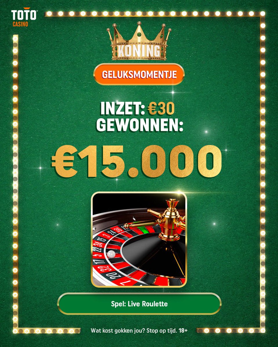 TOTOCASINO121's tweet photo. Balletje viel goed gister! #liveroulette #onlinecasino #TOTOCasino https://t.co/L5rk2ikeuy