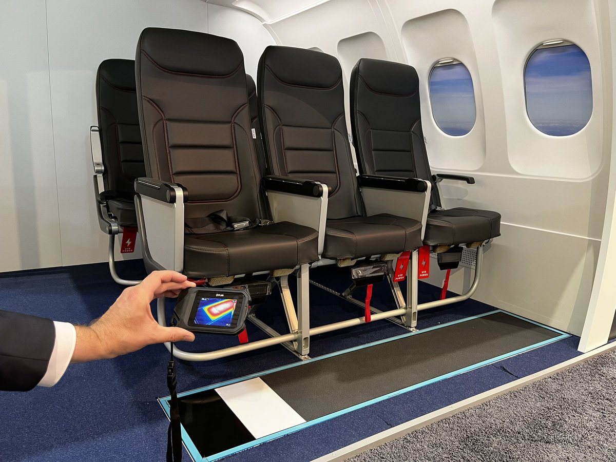 LHTechnik's tweet photo. Second day at #AIX2022. Have you seen our floor heating system #HeatNOW yet? Pass by at booth #6B80 and check it out. 

#avmro #mroexperts #keepyouflying https://t.co/XrPEd76ArL
