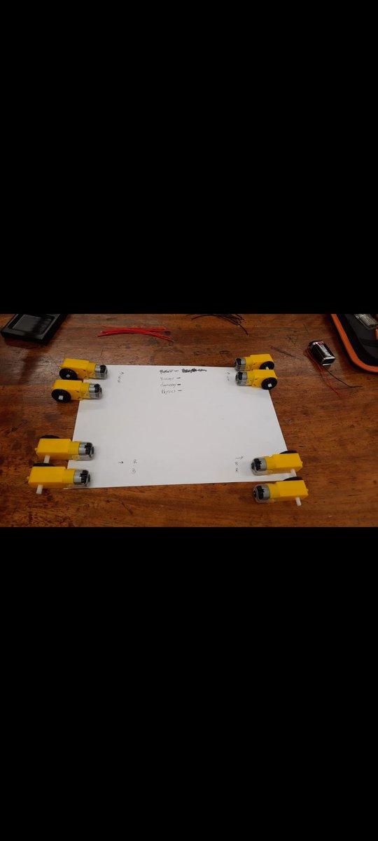 ScienceTechSean's tweet image. Soldering wires on the class robots motors, ready for the @Raspberry_Pi &apos;s to be added. #physics #science #Robotics