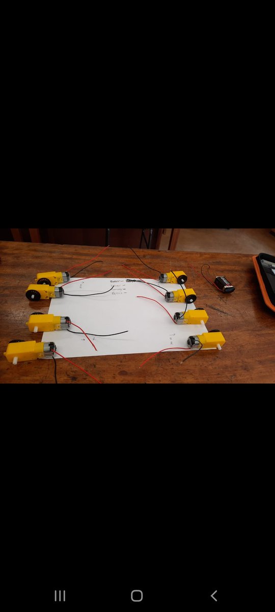 ScienceTechSean's tweet image. Soldering wires on the class robots motors, ready for the @Raspberry_Pi &apos;s to be added. #physics #science #Robotics