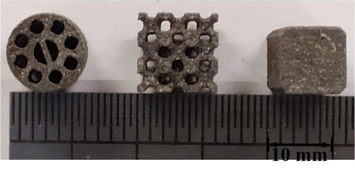 AMPLab_unibham's tweet photo. Meet AMPLab PhD student Kun Sun @Kun_Sun_233 working on 3D printing magnetocaloric material, Ni-Sn-Mn alloy for magnetic refrigeration applications. Kun has managed to print some great lattice designs with this crack susceptible alloy! Great Job Kun 👏🏻👏🏻 https://t.co/SrQyqd8x27