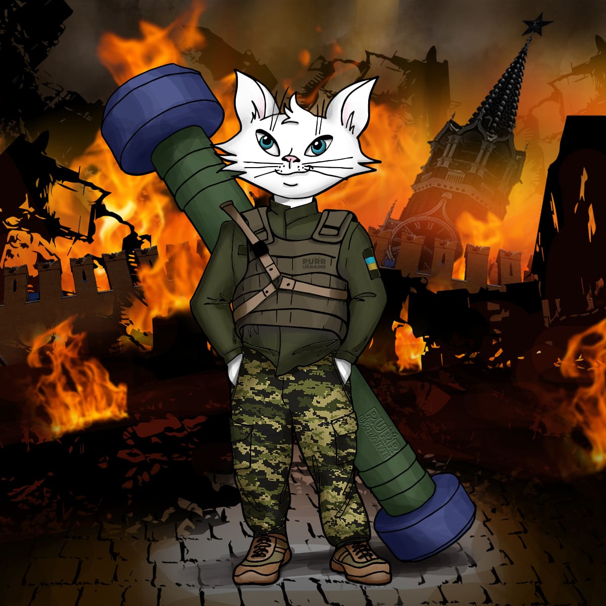 PurrForUkraine's tweet photo. We are giving away 20 Airdrop NFT CAT https://t.co/ZEeU4xTSHL and  20 Whitelist Spots!
To participate:
Follow @PurrForUkraine
Like &amp; Retweet
Tag friends (Extra tags have more chance to win!) 

#NFTs #NFTgiveaway #FreeMint #NFTGiveaways #NFTCommumity #ETH #nft #nftcollector https://t.co/QU6sF6IQhJ