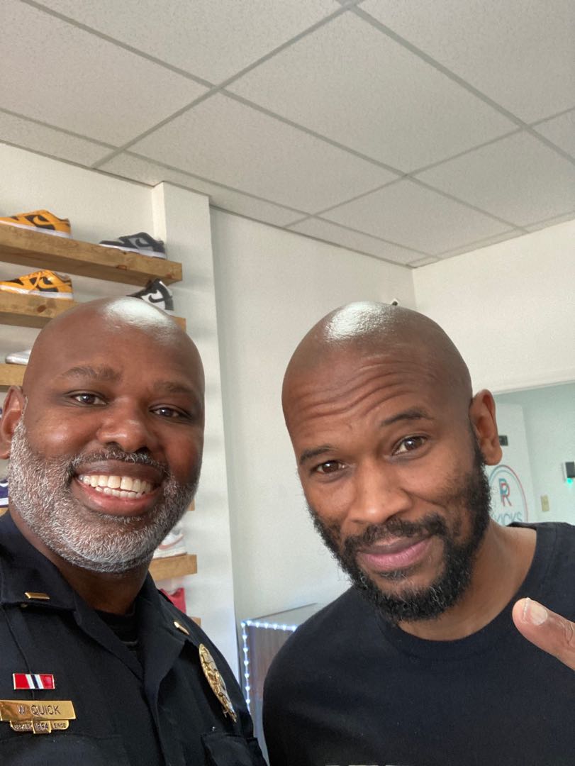 Carrboro PD on Twitter "Lt. Quick has the pleasure of meeting the owner of a new store in town