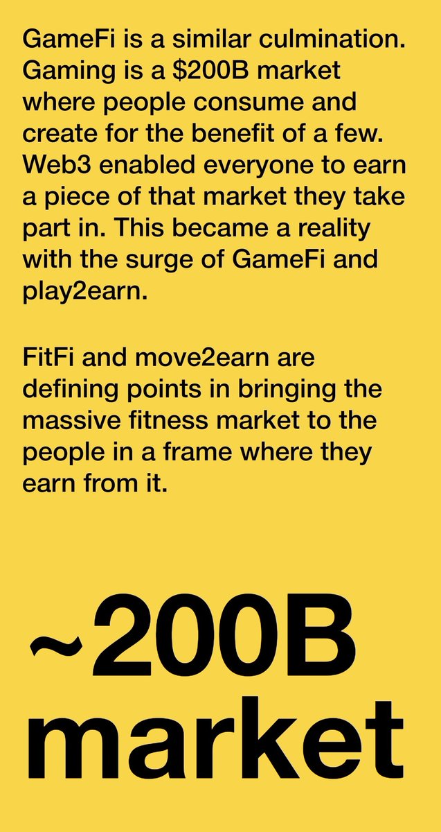 EAB1337's tweet photo. FitFi and move2earn are defining points in bringing the massive fitness market to the people in a frame where they earn from it. Use my refferal code to sign and get free FAT.
https://t.co/Yua2aCAdTD
Move π to earn πΈ #AVAX #NFT #GameFi #Move2Earn #Play2Earn #Stsking #cro https://t.co/JTrW1qKiIW
