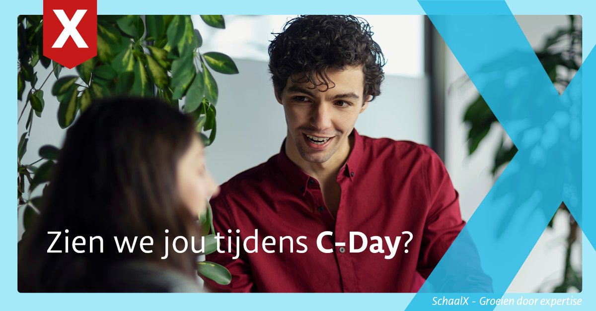 Er staat volgende week een kans voor het vergroten van je kennis op de agenda: C-Day van <a href="/Logeion/">Logeion</a>! Zien we je daar? 

Als relatie van SchaalX krijg je 10% korting. Kies voor een sponsorrelatie ticket en vul in dat je een relatie van SchaalX bent! bit.ly/3xOypJl 

#cday22