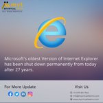 Image for the Tweet beginning: Goodbye, Internet Explorer Microsoft to