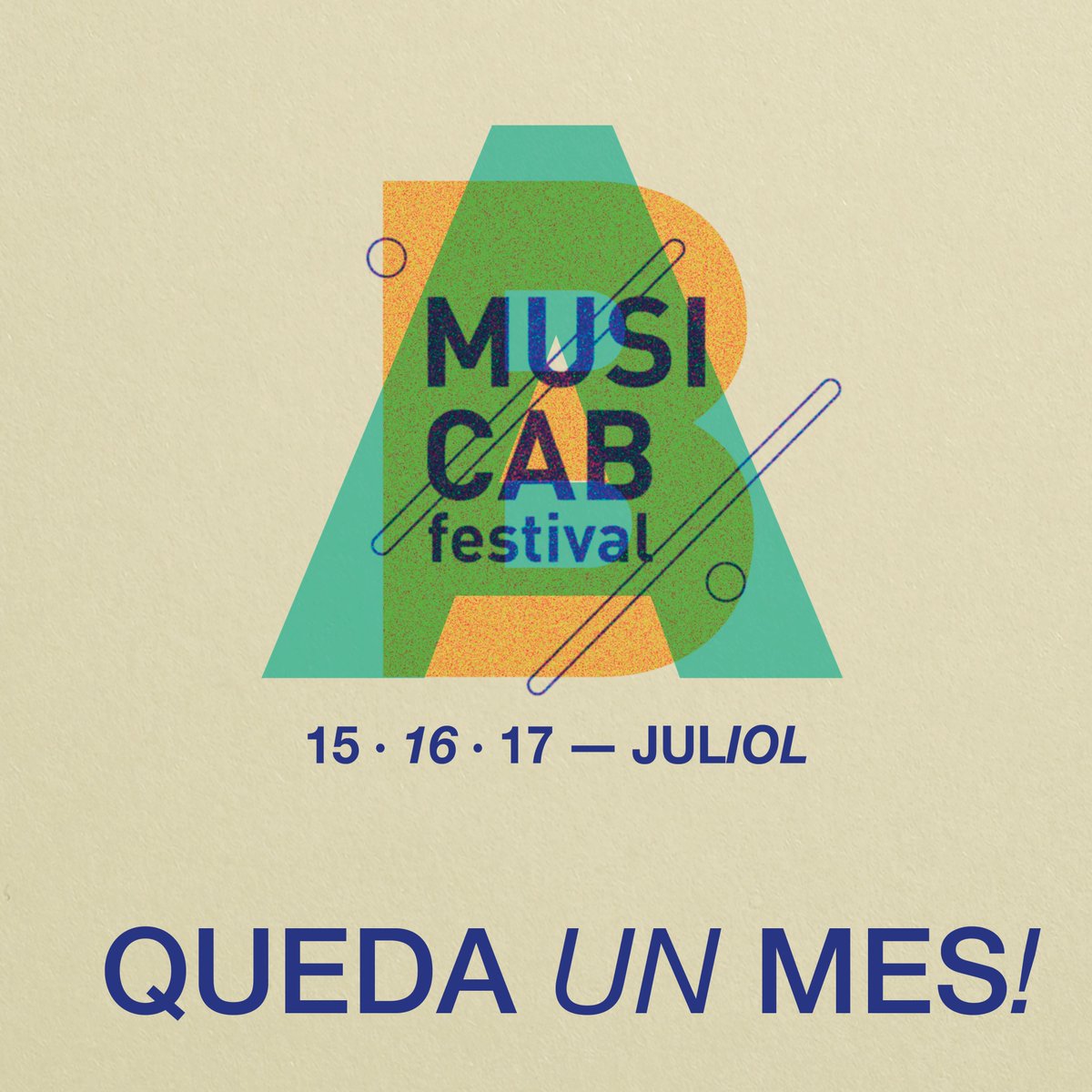 MUSICABfestival's tweet photo. QUEDA UN MES per tornar a gaudir de la #música, la #gastronomia, el #patrimoni, l'#estiu, la #felicitat...

Ens retrobem per viure el #MUSICAB!

@duquendeoficial
@RossellMarina
@lahabitacionroj
@arioxcardedeu 
@LeiaDestruye
@unpocotrashi
@raquel_lua_
@ambauka
@LandryelRumbero https://t.co/1LuPw7tIG2