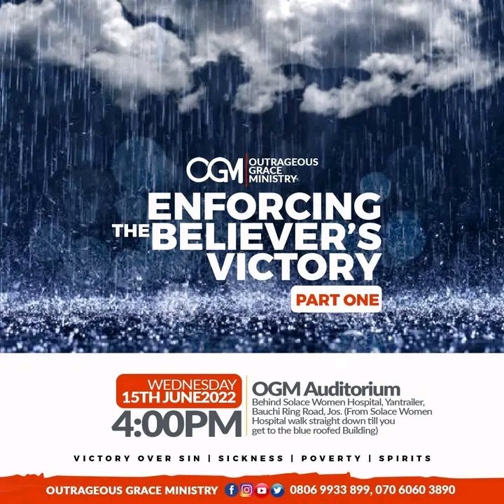 OGM_Jos's tweet photo. Join us this evening as we journey into a new series of teachings... It's high time we insist on the victory already won.
Come and experience victory in all sides.
Don't miss this! https://t.co/tRDnrooJmR