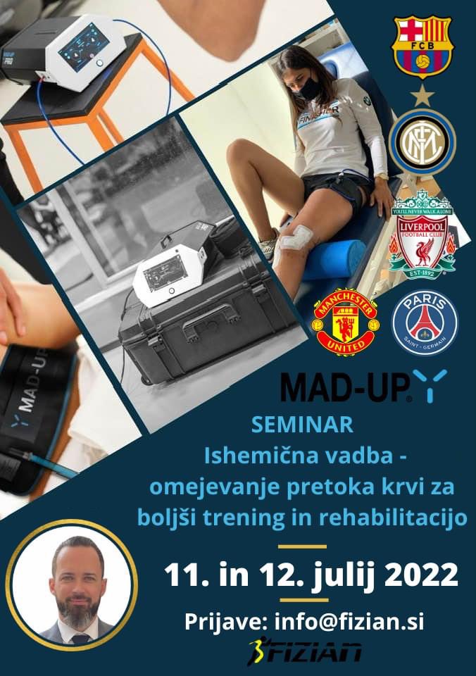 See you July 11-12 in Slovenia 🇸🇮 with <a href="/Guy_Moussi/">Guy MOUSSI</a> to talk about Blood Flow Restriction 🩸, rehabilitation and performance around prestigious club ⚽️Many thanks to <a href="/MADUP_Training/">MAD-UP</a> and Fizian.si for the invitation 📩