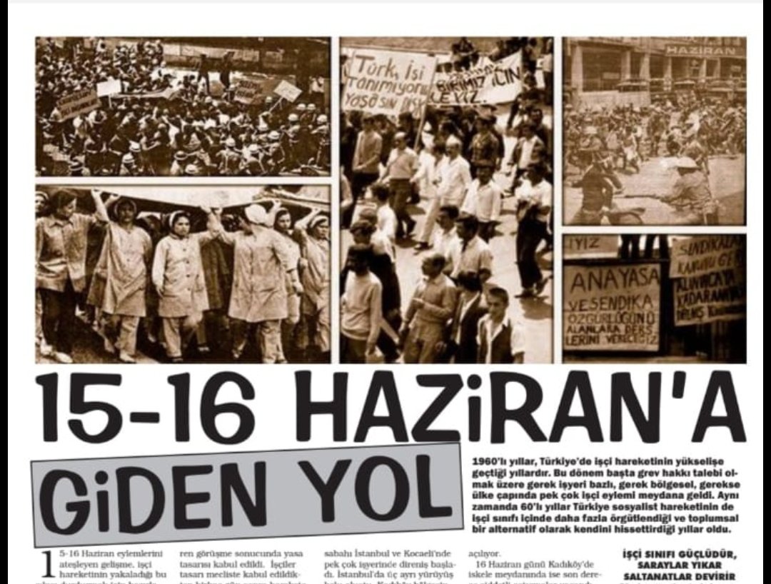 15-16 Büyük İşçi direnişi Trakya Emek Haziran sayısında !