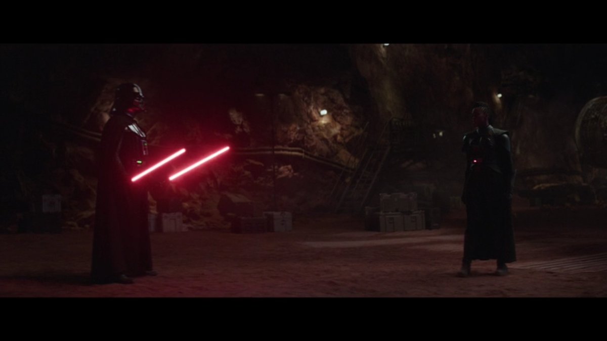 BrandonRafol's tweet photo. Watching Vader hold, bring down and tear apart a transport with the Force got me hot and bothered 🥵
But seeing him briefly dual wield red lightsabers made me fangasm 😱😍💀
#ObiWan #ObiWanKenobi #Anakin #Vader #jarkai #dualwield #fangasm #dead https://t.co/oRWbIYfkQ2
